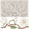 MYPRACS Camelia Blume Silikonform Blume und Blatt Fondant Form für Kuchen Dekoration Cupcake Topper Süßigkeiten Schokolade Polymer Clay Gum Paste Formen Set von 1
