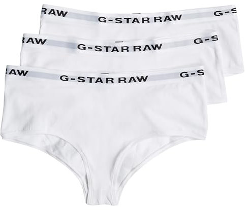 G-Star Damen Hipster 3 Pack, Weiß (White/White/White D24081-D516-6008), L