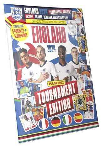 England 2024 Tournament Edition Offizielle Sticker-Kollektion – Starterpaket