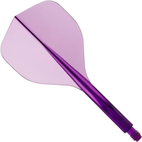 Condor AXE 120 | Dart Flights und Farben (Clear Purple, Short)