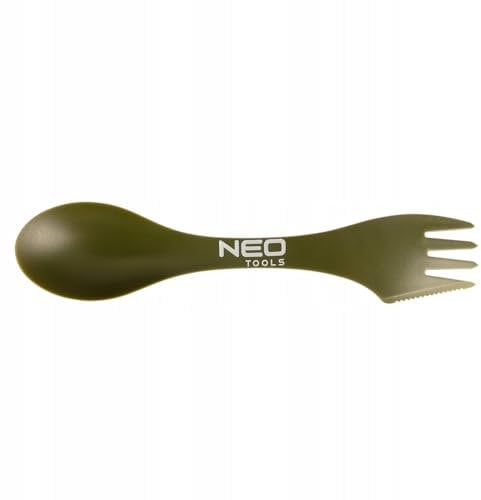 NEO TOOLS 3-in-1 Campingbesteck - Löffel, Gabel, Messer - Reisebesteck - Camping Besteck to go - Camping Besteck - Outdoor Göffel Spork - Ultraleichte Essbesteck Kombi - Reisebesteck