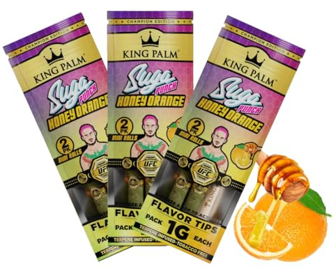 King Palm | 6 Roll Bundle | Leaf Pre Rolls | Honey Orange Sugar Punch | Limited Edition