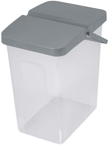 BranQ Home essential - Recipiente universal para detergente en polvo y almacenamiento, Unibox con tapa, sin BPA, 10 L
