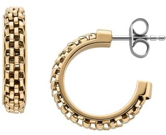 Skagen Women's Stainless Steel Push Back Earrings Zitronengold,6.6Lx6.6Wx2.5Hcm