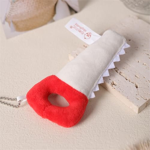 Plüschtier Stofftier Hardware Werkzeuge Plüschtier Plüschkissen Spielzeug, Kissen Puppe Wurfkissen, Kinder Puzzle Schmusetier Geschenk für Kinder Mädchen Jungen (10 cm,Säge)