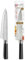 Richardson Sheffield - Couteau de chef - Katana - Acier inoxydable 13 C, Finition Satinée - Lame 20.5 cm - Noir