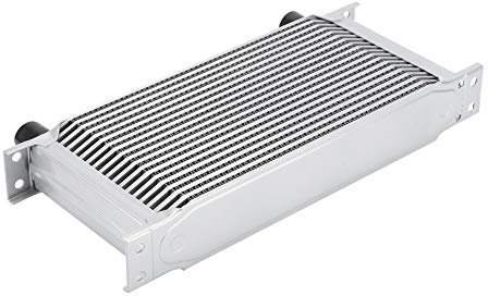 Système de Refroidissement de Radiateur de Refroidissement D'huile de Moteur de Type Britannique, Argent, Augmentation de la Puissance, 19 Rangées, Alliage Universel AN-10