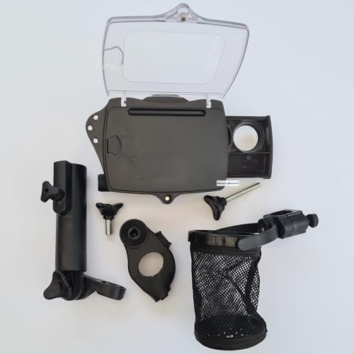 Leisure Pursuits Suitable for Pro Rider - Golf Trolley Umbrella, Scorecard, Drinks/Cup Holder and Accessory Station
