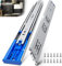 TP-LAIE 90KG Load Capacity Heavy Duty Soft Close Drawer Runners Drawer Slides,700 mm Full Extension Ball Bearing Metal Side Mount Rails Track Glides(1 Pair-28 inch/700 mm,with M4 Screws)