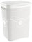Large Plastic Laundry Basket Clothes Washing Bin Hamper Storage Organiser 65L (White)