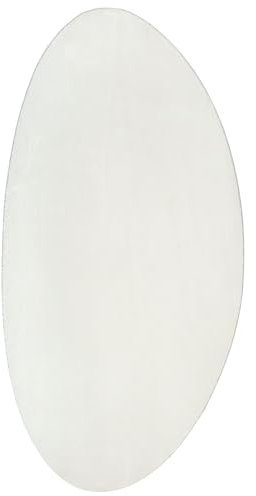 vidaXL Teppich Huarte Kurzflor waschbar in Creme, oval, 80 x 150 cm. Ideal für Wohnzimmer und Schlafzimmer. Moderner Akzent für deinen Raum. Stylischer, Matter Look. Bequeme Wohnkultur.