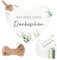 100 Stück Geschenkanhänger, Dankeschön Geschenke Klein, 5cm Eukalyptus In Herzform Konfirmation Geschenk Danke Anhänger mit Schnur für Kommunion Hochzeit Geburtstag Taufe Etiketten Tags