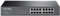 Switch 16 porte 10/100/1000, rack 19, senza ventola, ideale per reti domestiche e piccole imprese.