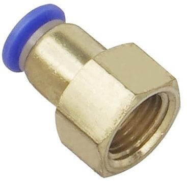 PCF OD 4MM-12MM Gewinde 1/8 1/4 3/8 1/2 Pneumatische Fitting Luft Anschlüsse Weibliche Gerade One-touch Armaturen 1Pcs(PCF10-02)