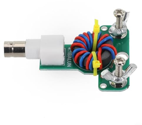 Antenne dipôle balun portable 4:1 HF à ondes courtes pour radio amateur, puissance maximale 50 W, boîtier en plastique vert, 52 x 52 x 10 mm, taille compacte