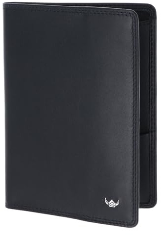 Golden Head Leder Ausweisetui Polo RFID Protect Reisepassetui 4455 Schwarz
