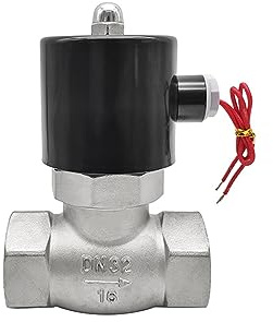 Électrovanne à vapeur en acier inoxydable, 1-1/4 24 volts, électrovanne normalement fermée 12V 220V 110V(12vdc)