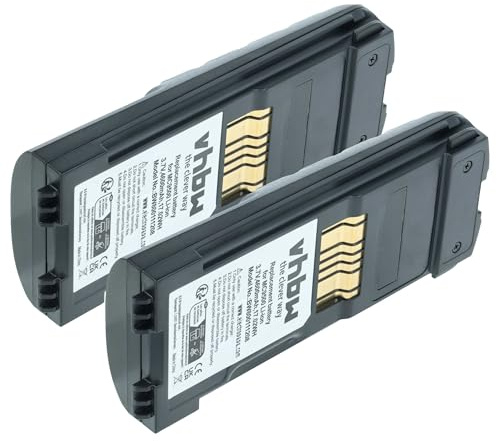 vhbw 2X Akku Ersatz für Symbol 82-111636-01 | BTRY-MC95IABA0 für Barcodescanner POS (4600 mAh, 3,7 V, Li-Ion)