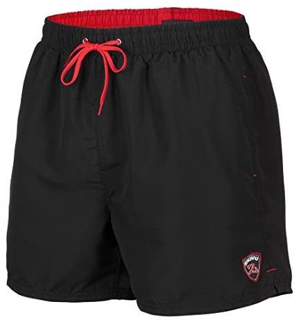 Zagano Shorts de Bain Homme Block Swim Shorts Bain Homme Short de Bain Séchage Rapide pour Piscine Natation Noir 6XL