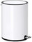 FurnitureXtra™ Modern Style Powder Coated Soft Close Pedal Bin, Plastic Inner bucket, ABS lid (White 3L)