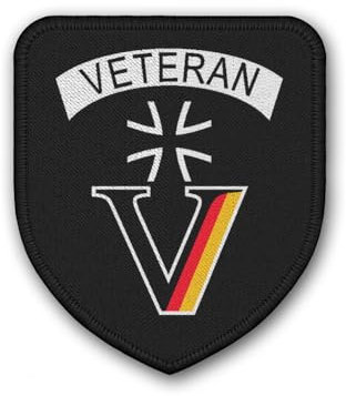 Copytec Patch Veteran Bundeswehr Uniform Reservist Kameradschaft Dienstzeit #31153