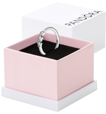 Pandora Passions Stars sterling silver ring with clear cubic zirconia