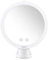 Auxmir Grossissant Miroir Maquillage x10 avec Lumières LED Miroir de Salle de Bain Portable Lumineux, Miroir Ventouse Rotation à 360 °, Blanc