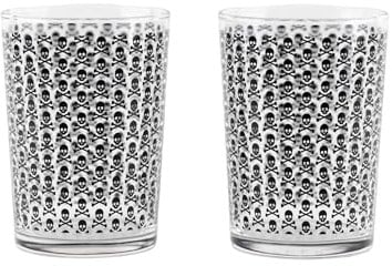 Set de 2 vasos de sidra con calaveras Scalpers Home