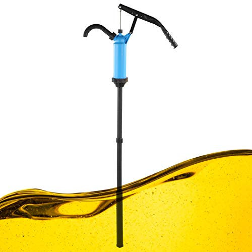 Pompa manuale per fusti, 40-60 l/min Pompa per gasolio Pompa a leva regolabile 55 galloni per il pompaggio di liquidi combustibili 132 cm