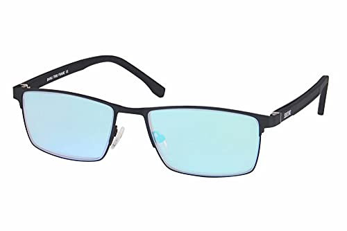 SHINU Vollbild Farbblinde Brillen Farbenblindheit Brille Farbe Die Schwaeche Brille Das Lass die Leute Farbe Sehen-CB094(C1,Mattschwarz)