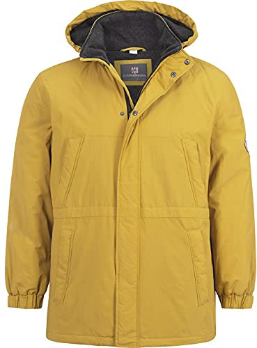 Jan Vanderstorm Herren Funktionsjacke Vico Jacke | Winddicht, Wasserabweisend | Mit Kapuze | Große Größe L-7xl gelb, 2XL (XXL) - 62
