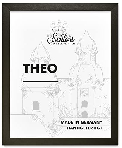Schloss BILDERRAHMEN Theo 84x119 cm DIN A0, Dekor Schwarz