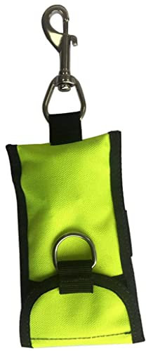 Colcolo Scuba Tauchen Einzelne Riffhaken Gurtband Clip & Aufbewahrungstasche, Grün