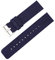 Elegantyl 12mm 14mm 16mm 18mm 20mm 22mm Nylon Canvas Uhrenarmband Ersatzarmband, Königsblau, 16mm
