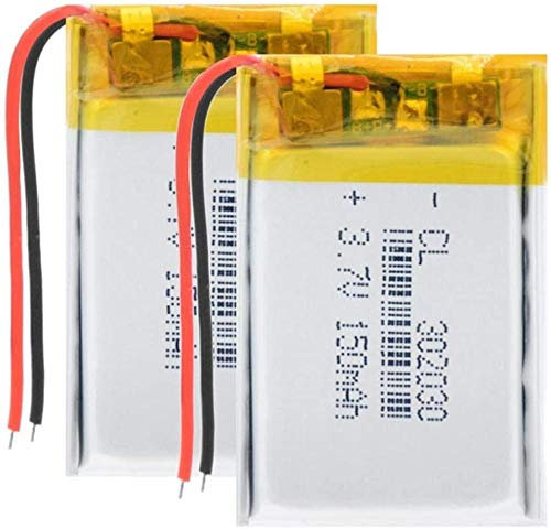 Batteria Al Litio 3.7V 150Mah 302030 Polimero Per Selfie Stick Gps Mp3 Lampada A Led Altoparlante Bluetooth-2Pcs