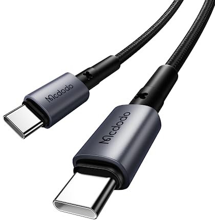 mcdodo Cable USB C USB C, cable USB Type-C 65W de carga rápida para MacBook Pro Samsung Ultra iPad Air Huawei Pixel Pro Switch PS5 Oneplus ECC(1M)