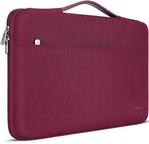 DOMISO 17 Zoll Wasserdicht Laptophülle Laptop Sleeve Case Notebook Hülle Tasche Schutzhülle für 17,3 HP Pavilion 17/17 ZBook Fury 17,3 G8 /IdeaPad 3 Gen 7/Chromebook 317,Weinrot