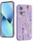 YUXING Silicone Cover per Motorola Edge 40 Neo - Moda Modello Carino Custodia Design Sottile Slim Cover Antiurto, Antiscivolo Elegante, Protezione Totale (Flower,Purple)