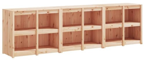 vidaXL Outdoor Küchenschrank 3 STK., Gartenschrank mit viel Stauraum, Küchenzeile Unterschrank mit modularem Design, Außenküche Schrank Terrassenschrank, Massivholz Kiefer