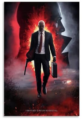 REOTTO Main Character Hitman Poster Dekorative Malerei Leinwand Wandkunst Wohnzimmer Poster Schlafzimmer Malerei,Wandkunst Bilddruck Moderne Familienzimmer Dekor 12x18inch(30x45cm)