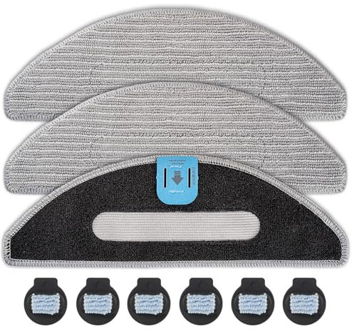 (9 piezas) Almohadillas para trapeador para irobot Roomba Combo j5, Combo j5+, Combo i5, Combo i5+ Robot Aspirador y trapeador, Almohadillas para trapeador de repuesto, Accesorios para trapeador