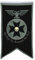 Yanbooch Schwarze Templer-Banner, Flagge, Männerhöhle, Schlafzimmer, Zuhause, Büro, Party-Dekoration, 76,2 x 127,7 cm