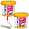 Film liquide professionnel 50 kg, étanchéité pour salle de bain, douche, intérieur, barrière d'eau sous carrelage + rouleau de peinture de 25 cm avec kit d'étrier semi-construction D01