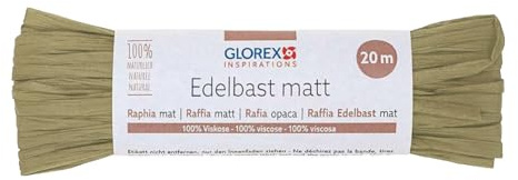 NEU Edelbast/Raffia aus Viskose, 20 m, matt-olive