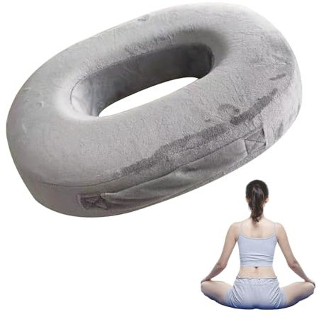 Sporgo ortopedisk sittkudde: Minnesskum svanskoskudde rund, ergonomisk svanskoskudde, bilsoffa kontorsstol sittdyna för svanskotan hemorrojder lindrar smärta, främja blodcirkulationen