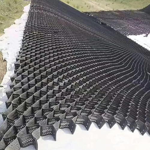 GFXYQPDNV Garden Grid Gravel Stabilizer for Walkway/Driveway， Slope Grid Ground Grid Paver 2 Inch Gravel Stabilizer for Soil Subgrade Work(2x8 m/6.5x26 ft)-1