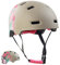 Crazy Safety Rampage Graue Blume | Fahrradhelm, Skateboardhelm, Inlinerhelm und BMX-Helm | Fahrradhelm für Männer, Frauen und Kinder | M (54-57cm) | Verstellbarer Helm für Skater und Radfahrer