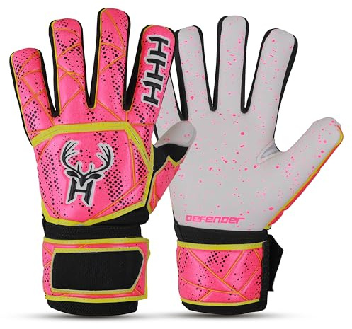 HHH Gants de gardien de but (rose, taille 4)
