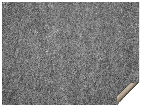 VEVOR - Slip-Resistant Rug Pad - Protective Cushioning Carpet Pad - 9' x 12' - 1/4Thick - Dual Surface - Polyester Felt + Latex - Gray - 10-11㎡ Area Carpet Padding Rug Cushion Safe for All Floors