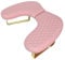 JAYIOLA U Shaped Manicure Nail Arm Rest Nail Arm Rest Stand Arm Rest for Nails Cushion for Desk, Pink